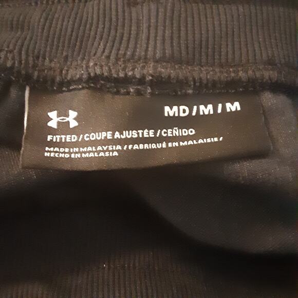 Under Armour Men's M Gray Fitted Joggers Taper Leg Sweatpants Leisure - Picture 5 of 9